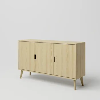 Komoda Kiknabytek.cz Moderní dřevěná komoda DT SCANDIA 2 borovice masiv 142,5 x 64 x 40 cm Odstíny: Surové dřevo - bez povrchové úpravy