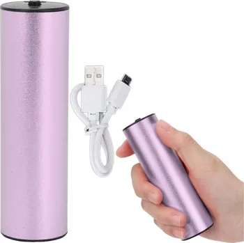 ohřívač rukou ELEKTRICKÝ OHŘÍVAČ RUKOU POWER BANK 2V1 USB OHŘÍVAČ DLANÍ FIALOVÝ