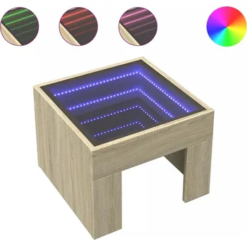 Noční stolek Noční stolek LED Infinity 40x40x30 dub sonoma