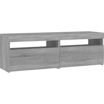 Televizní stolek TV stolek LED 60x35x40 cm šedý dub sonoma