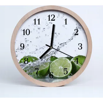 Hodiny Rustikální nástěnné hodiny do loftu Limetka do obýváku 25 cm