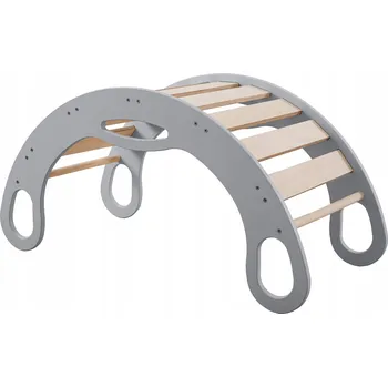 Hra na zahradu Montessori Houpačka dětské hřiště - dětské, MDF, šedá barva