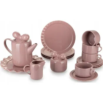 Obraz Kávový servis SOFIA 16 ks růžový