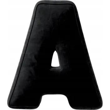 Polštář YellowTipi Polštář písmeno A - hluboká černá