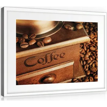 Obraz OBRAZ NA PLÁTNĚ 100x75 KÁVA NA KÁVU