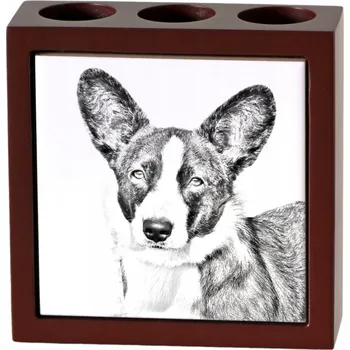 Cardigan Welsh Corgi - stojan na tužky se psem, organizér na stůl s