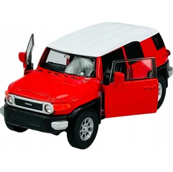 autíčko WELLY TOYOTA FJ CRUISER ČERVENÁ 1:34 NOVÝ KOVOVÝ MODEL 43639