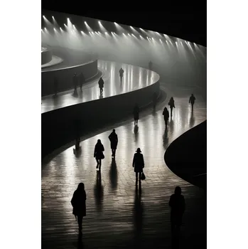 Plakát Plakát Paprsky ve Stínu bez rámu 40 x 60 cm