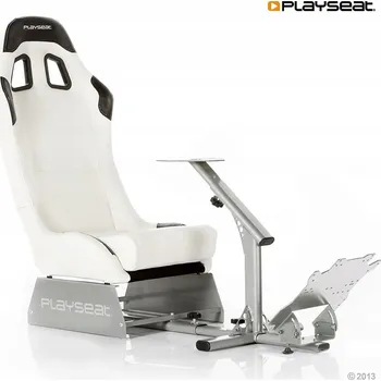 Herní židle Playseat Evolution Univerzální herní křeslo s čalouněným sedadlem, bílé