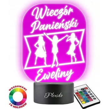 Lampička Plexido vícebarevná Noční lampa