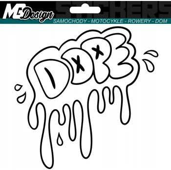Samolepicí dekorace na vozidlo SAMOLEPKA na auto DOPE JDM GRAFFITI 12x12 cm