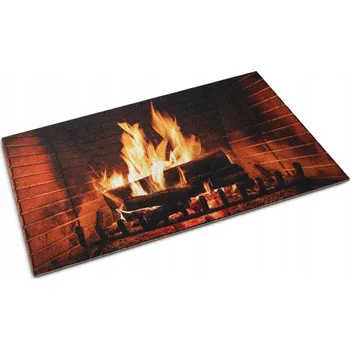 Rohožka Vstupní rohožka před dveře 150x100 Krb Oheň