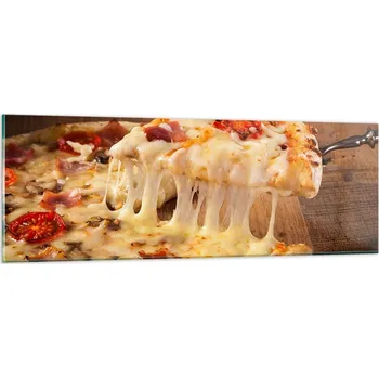 Obraz Obraz na skle do obýváku ložnice 90x30 gastronomie obrazy na zeď sklo