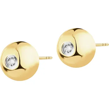 Náušnice Náušnice ze žlutého zlata s diamanty - 0,01 ct - ryzost 585 - 110.720