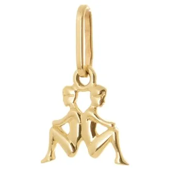 Přívěsek Přívěšek znamení BLÍŽENCI ze žlutého zlata ZZ1203BLIF + dárek zdarma