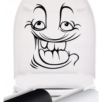 Obraz Vtipná samolepka na WC prkénko