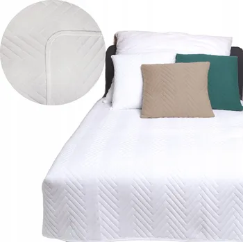 Přehoz na lůžko Přehoz na postel Rolmajster polyester 220 cm x 240 cm bílý