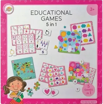 Desková hra Stolní hra Edukační hra 5v1 Toy Universe