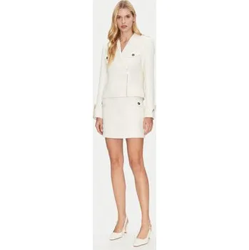 Dámská sukně Bruuns Bazaar Pouzdrová sukně Platanus BBW4581 Bílá Slim Fit 38