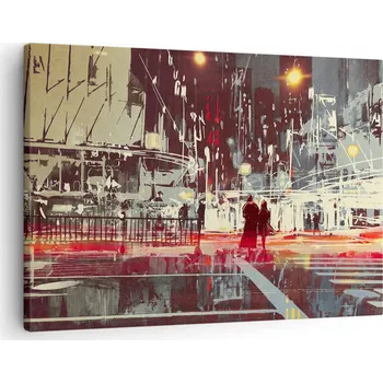 Obraz Obraz na plátně do obýváku, ložnice 70x50 město foto obrazy na zeď