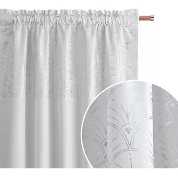 Závěs Hotový závěs do obývacího pokoje 140x250 na pásce Room99 Belissa bílá