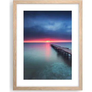 Obraz Obraz plakát v rámu světlý dub do obýváku 30x40 krajina plakáty na zeď