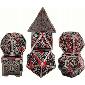 Příslušenství k deskovým hrám Zasvěcení Paladina Sada 7 Kovových Kostek