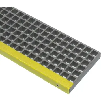 Rohožka Kompozitní GRP schodišťový stupeň FLOMA GrpGr - délka 100 cm, šířka 27 cm, výška 3,8 cm