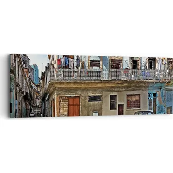 Obraz Obraz na plátně do obýváku ložnice 90x30 město foto obrazy na zeď