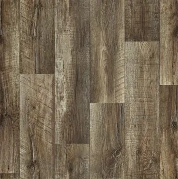 PVC Podlahová Krytina Gumolit Hnědá Prkna Domácí Silná Odolná Moderní šíře 4m