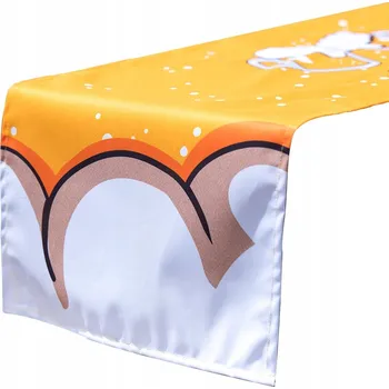 Prostěradlo Běžec na stůl béžový, bílý, odstíny žluté 180 x 40 cm