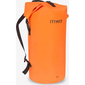Vodácký pytel DECATHLON Vodotěsný vak IPX6 40 l ORANŽOVÁ