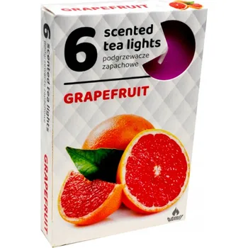 Svíčka Parafínová čajová svíčka Grapefruit Admit 6 ks