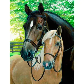 Diamantové malování Diamantové malování koně NE-1006540 30 x 40 cm bez rámu