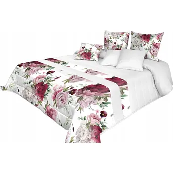 Přehoz na lůžko PROŠÍVANÝ PŘEHOZ 170x210 NA POSTEL KVĚTINY STYLOVÝ