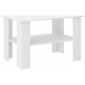 Konferenční stolek Konferenční stolek Framire obdélníkový 80 x 60 x 55 cm bílý