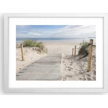 Obraz Obraz plakát v bílém rámu do obýváku 40x30 krajina foto na zeď