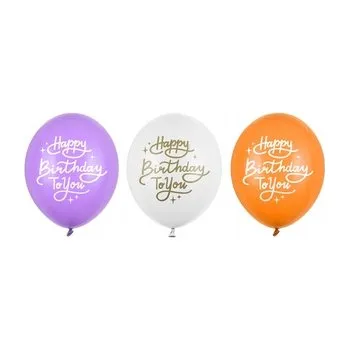 Balónek Balónky 30 cm Všechno Nejlepší K Narozeninám mix barev 50 Ks