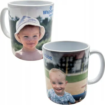 REKLAMNÍ PŘEDMĚT JakubSikorski - BÍLÝ HRNEK S UCHEM A POTISKEM