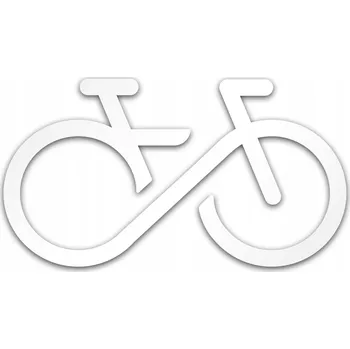 Stříbrná reflexní nálepka na auto ROWER FOREVER