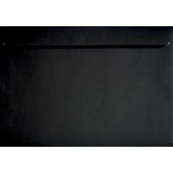 Obálka Ozdobná obálka C4 HK Burano Nero černá 120g 1 Ks