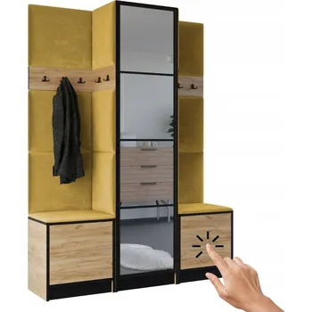 Šatní skříň Šatní skříň Kier 159,6 x 205 x 39 cm dub craft zlatý