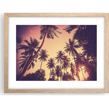 Obraz Obraz plakát v rámu světlý dub do obýváku 40x30 botanika foto na zeď