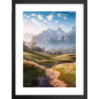 Obraz Obraz plakát v černém rámu do obýváku 30x40 krajiny plakáty na zeď