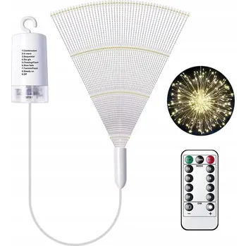 Vánoční dekorace Foxter Vánoční osvětlení hvězda koule 180 LED, dálkové ovládání, teplá bílá