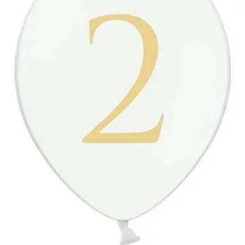 Balónek Balónky ČÍSLICE číslo 2 PASTELOVÉ 12 palců 5 ks na druhé narozeniny pro děti