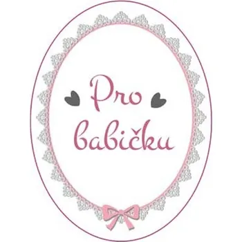 samolepka HOME ELEMENTS Samolepka 3,9*5,2 cm, Pro babičku