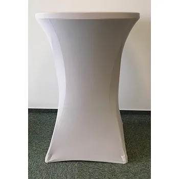 ubrus Elastický potah pro barový stůl ⌀80cm - VÍCE BAREV barva Stříbrná