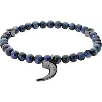 Náramek Pánský náramek Police Dračí zub MODRÝ