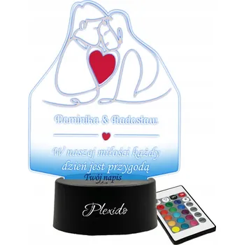 Lampička Noční lampa Plexido vícebarevná